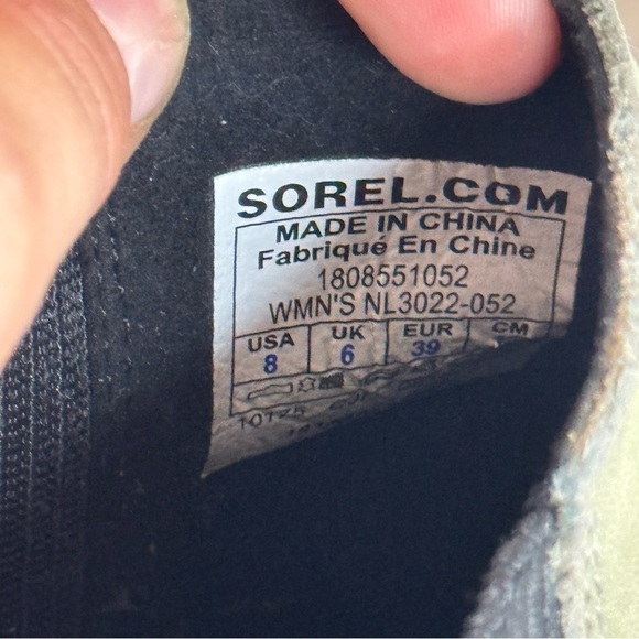 SOREL JOAN OF ARCTIC II WEDGE PLATFORMS Chelsea Booties Boots In Olive Green - Picture 7 of 7